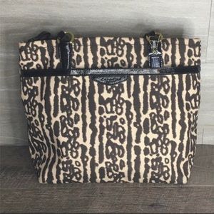 Coach Leopard Ocelot animal print tote purse